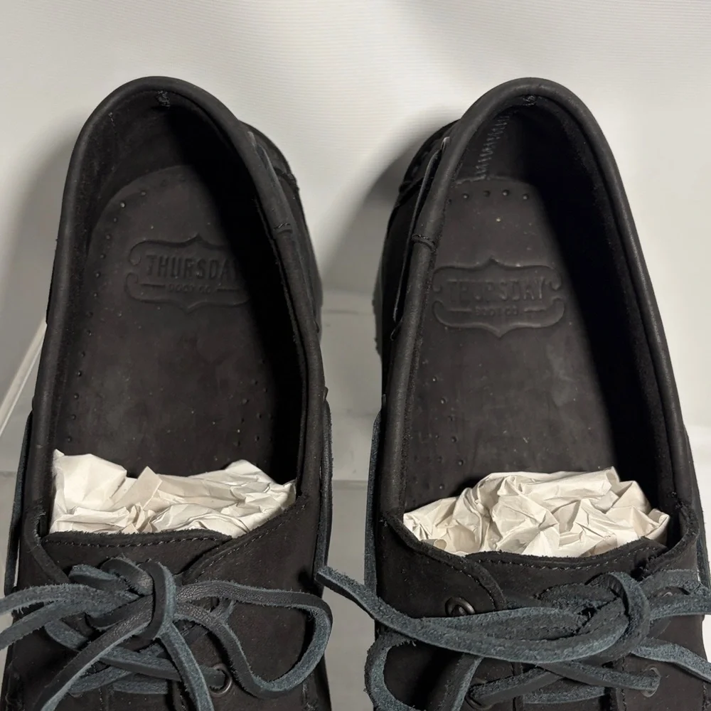 Thursday Boot Company Handsewn Loafer Matte Black Leather Size 10